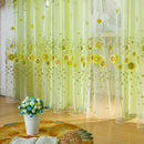 Door Window Scarf Sheer Floral Curtain Drape Panel Voile Valances