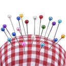 100Pcs Head Dressmaking Pins Round Florists Weddings Corsage Sewing Pin