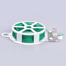 20M Gardening Plant Support Twist Tie Green Wire Roll and Cutter Garden tieB Hn