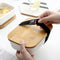 Microwavable Lunch Box Bamboo Ceramic Bento Box Thermal Insulation Food Con U5H9