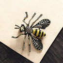 Cute Honeybee Animal Insect Brooches Pin Bee Shape Corsages Scarf Clips JeweX5A4