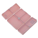 7 Grids Weekly Pill Box Magnet Lid Tablet Storage Box Pill Splitter (Pink)