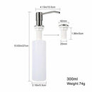 304 Stainless Steel +ABS Liquid Soap Dispenser Bathroom Kitchen Sink Pump  FUU