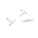 20x 10 pairs Silverwhite French Cuff Links Blanks-8mm Glue Pads DIY Findings