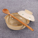 Long Spoons Wooden1 Pieces Korean Style 13 inches Natural Wood Long Handle Round