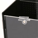 Acrylic Reptiles Terrarium Container for Reptiles Amphibians Black