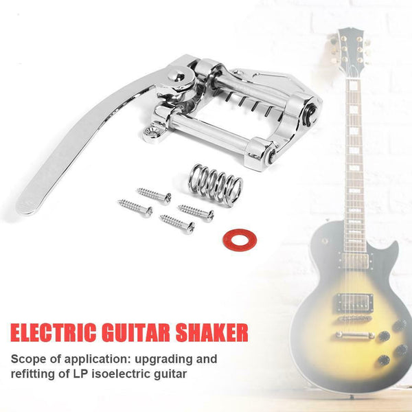 1 Set Electric Guitar Tremolo Vibrato Tailpiece Bridge Chrome Accessories