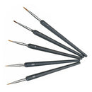 5pcs/set Fine Tip Professional Detail Paint Brush Nail Art Wooden Handle Drawing