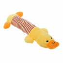 2pcs Dog Chew Squeaky Toys Plush Squeak Pet Puppy Elephant+Duck U1X5