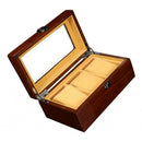 3 Grids Wooden Watch Display Case Jewelry Collection Storage Holder Boxes