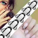 100pcs Nail Art French Tips Extension Forms Acrylic UV Gel Guide Stencils