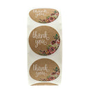 1 Roll 500 Pcs Round Circles Thank You Stickers 1 Inch Decorative Sealing