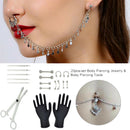 20Pcs Body Piercing Jewelry Men Women Tongue Eyebrow Lip Nose Navel Belly R