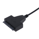 Sata To Usb 2.0 Dual 22Pin Adapter Cables External Power For 2.5''' Ssd OZ