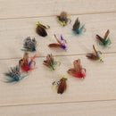 12 Pcs/Wet Dry Trout .Flies Fly Fishing Bass Lure Hook Stream Tackle_Tool T4B9