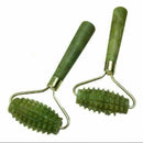New Ancient Face Body SPA Massage Roller Facial Massager Jade Stone O5V4
