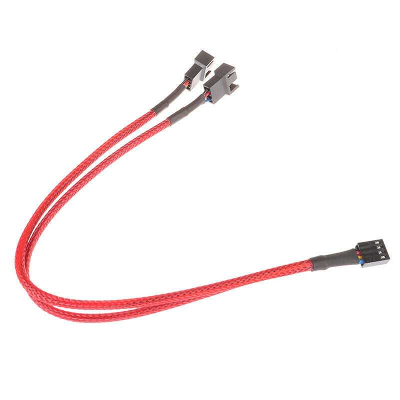 Motherboard Cooler Fan Line Extension Splitter 4Pin 3Pin Fan Cable  Adapter W Kw