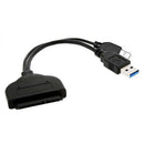 USB 3.0 To SATA 22 Pin 2.5 Inch Hard Disk Drive SSD Adapter Connector Lead Cab Z