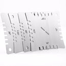4Pcs Stainless Steel Guitar Notched Radius Gauge Design Fingerboard Fretboa