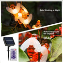 LED Solar Light Strings for Party Decor Bee Shaped Waterproof Night Outdoor Lamp
