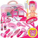 22PCS Funny Toys Doctor Play sets Simulation Medicine Box Pretent Doctor To
