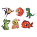 50Pcs Cute cartoon animals DIY notebook suitcase laptop guitar bike stickersME