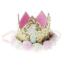 Baby Girl First Birthday Party Hat Flower Prince Crown Haircceory S7X8 SH Q6K2