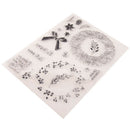 Christmas wreath bowknot Silicone Stamp DIYScrapbooking Photo Album DecorativeME