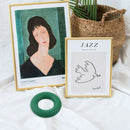 1 x O Shape Grip Hand Finger Forearm Strength Trainer Exerciser Gym, Green(