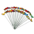 50 Garden Flying Butterfly Stake 12cm Dia Home Patio Flowerpot Lawn Ornament