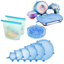 Silicone Stretch Lids,Various Sizes Reuseable Food Storage Covers for Bowl,
