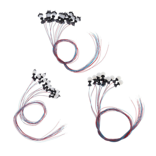 10pcs Train Railroad Street Lights HO Scale LEDs Garden Park Lights 1:100