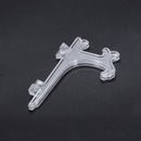 12Pcs 3 Inch Plastic Easels or Plate Holders Display Dinner Plate (Transpar P8W4