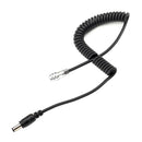DC Plug Power Supply Cable Right Angle Spiral Cord for BMPCC 4K Camcorders
