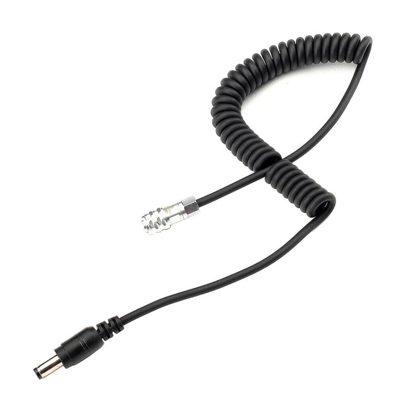 DC Plug Power Supply Cable Right Angle Spiral Cord for BMPCC 4K Camcorders