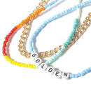 Boho Multilayer Foot Chain Handmade Colortful Anklet Bracelet Women JewelryJR