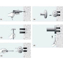 Stainless steel black painting towel hook wall coat hanger round sase bathroomM&
