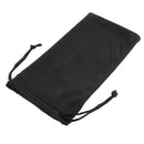 Black Soft Microfiber Drawstring Cleaning and Storage Pouch Bag for Sunglasses