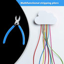 Plastic Handle Diagonal Pliers Electrical Wire Cable Cutting Snips Pliers