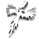 Jewelry Men's Pendant Necklace - Chain - Phoenix Firebird - Tribal - Stainl I2V6