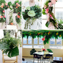 48 Pcs Tropical Party Decor Artificial Plant Tropical Monstera Leaves Simul U1T9