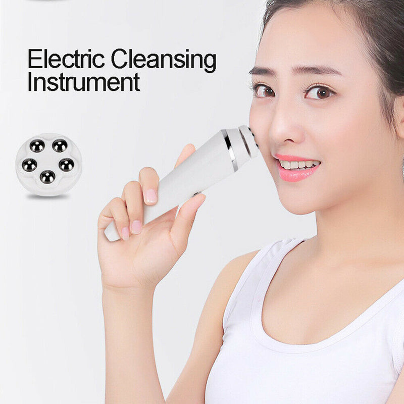 3 in 1 Electric Facial Brush Rechargeable Face Massager Pore Cleaner Portable