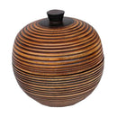Tea Canister Wooden Tea Box Home Kitchen Jewelry Accs Organizer Pot 14x16cm