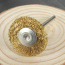 5PCS Mini Wire Brush Brushes Brass Cup Wheel For or Home Drill T7W8 D2W5