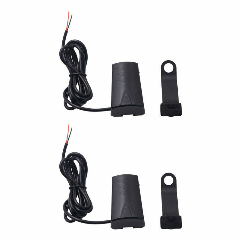 2PCS Motorcycle Rearview Mirror Waterproof Mobile Phone Charger USB Indicator