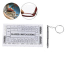 1000Pcs Tiny Screws Nut & Screwdriver Watch Eyeglass Glasses Repair Tool Kit  BX