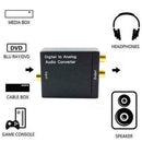 Optical Coaxial Toslink Digital to Analog Audio Converter Adapter L/R RCA S8L6