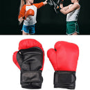 Children Boxing Gloves Punching Bag Training Glove Sparring Mitts For Kids Red