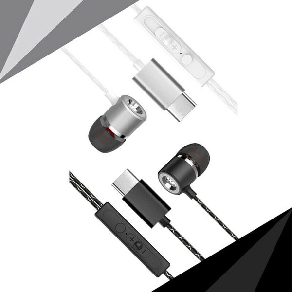 Type-C wire control earphone headset type-c hub earpiece earbuds in ear ste U8Z7