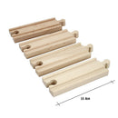 1x Wooden Train Straight Track Accessories Compatible All Major Brand 10.8cm3CU